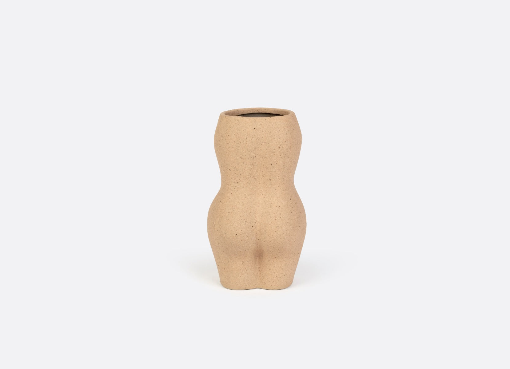 Doiy Body vase, creme - H: 18,5 cm. - Bahne